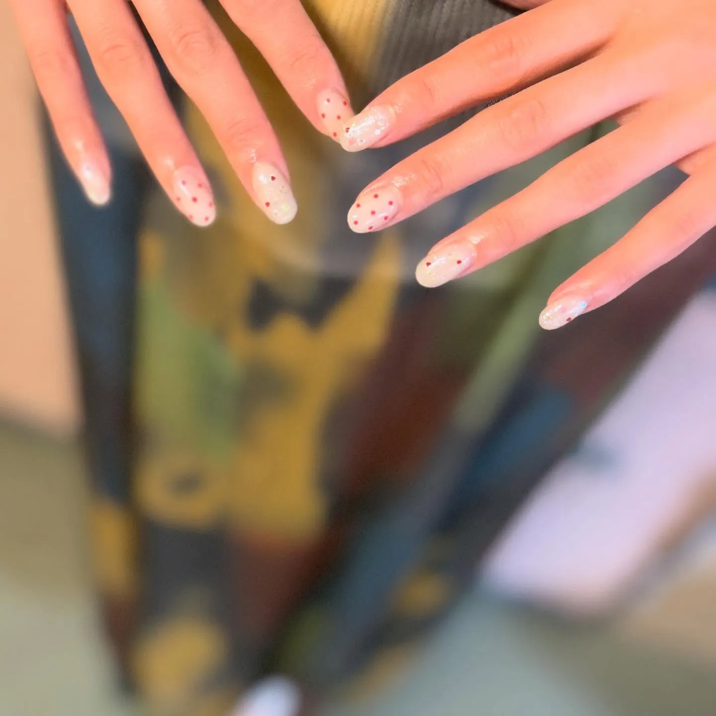 【ドット柄ネイル🫧】